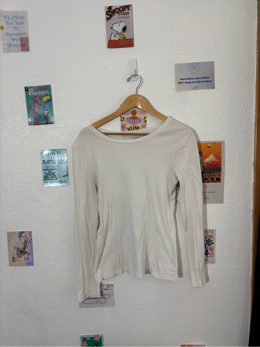 Old Navy Women's Long-Sleeve Crewneck Top - Off-White